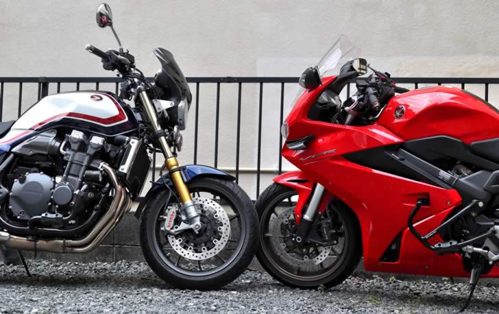 CB1300SFとVFR800F