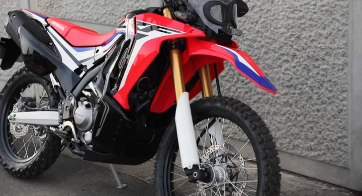 CRF250RALLYフォークプロテクター