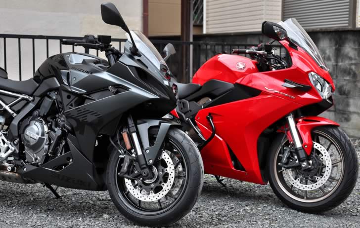 GSX-8RとVFR800F