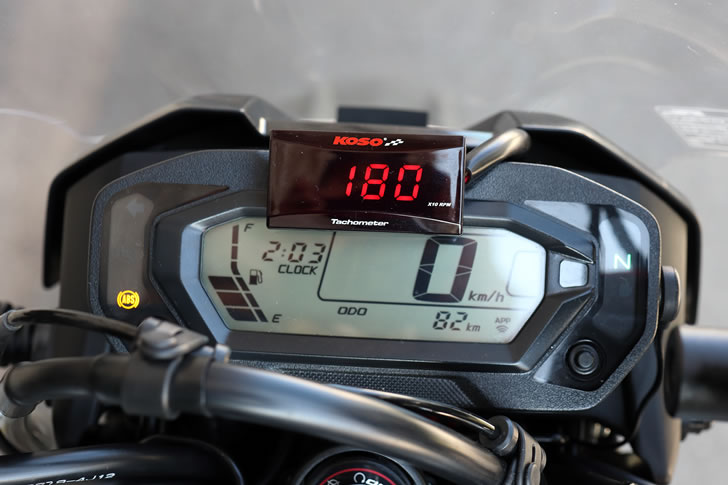 KLX230SHERPA（LX232A)タコメーターと回転数