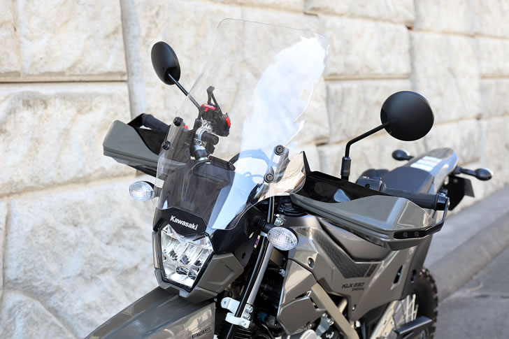 KLX230SHERPA（LX232A)大型ウインドスクリーン