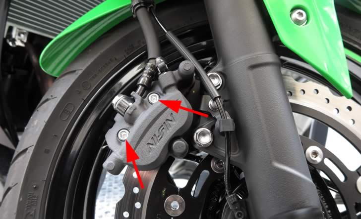 Ninja400･250ブレーキパッド交換