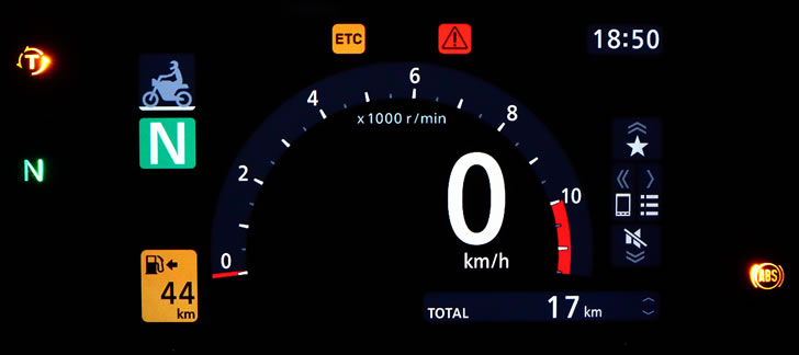 CB1000F(SC94)メーターパネル